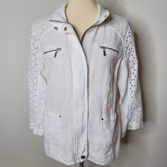 Chico's Jackets & Blazers - 5/25 ❤ Chico's white light spring jacket 1
